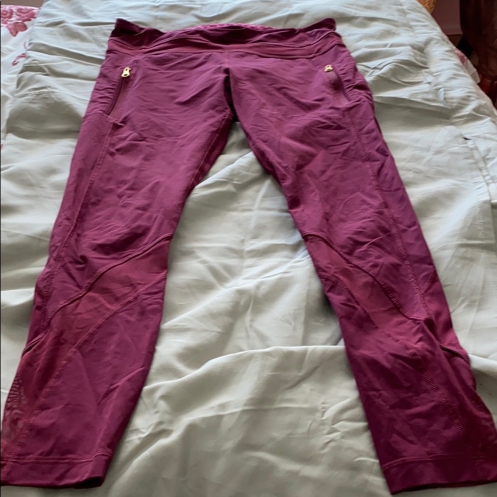 Purple leggings